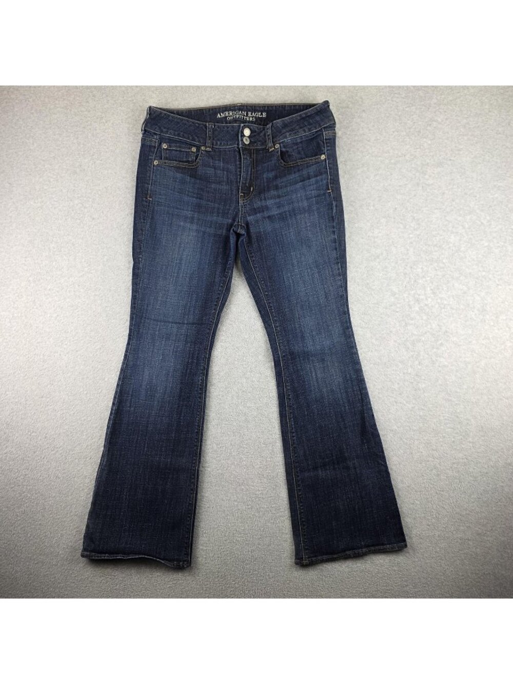 American Eagle Artist Jeans Womens 10 Flare Bootcut Blue Stretch Denim